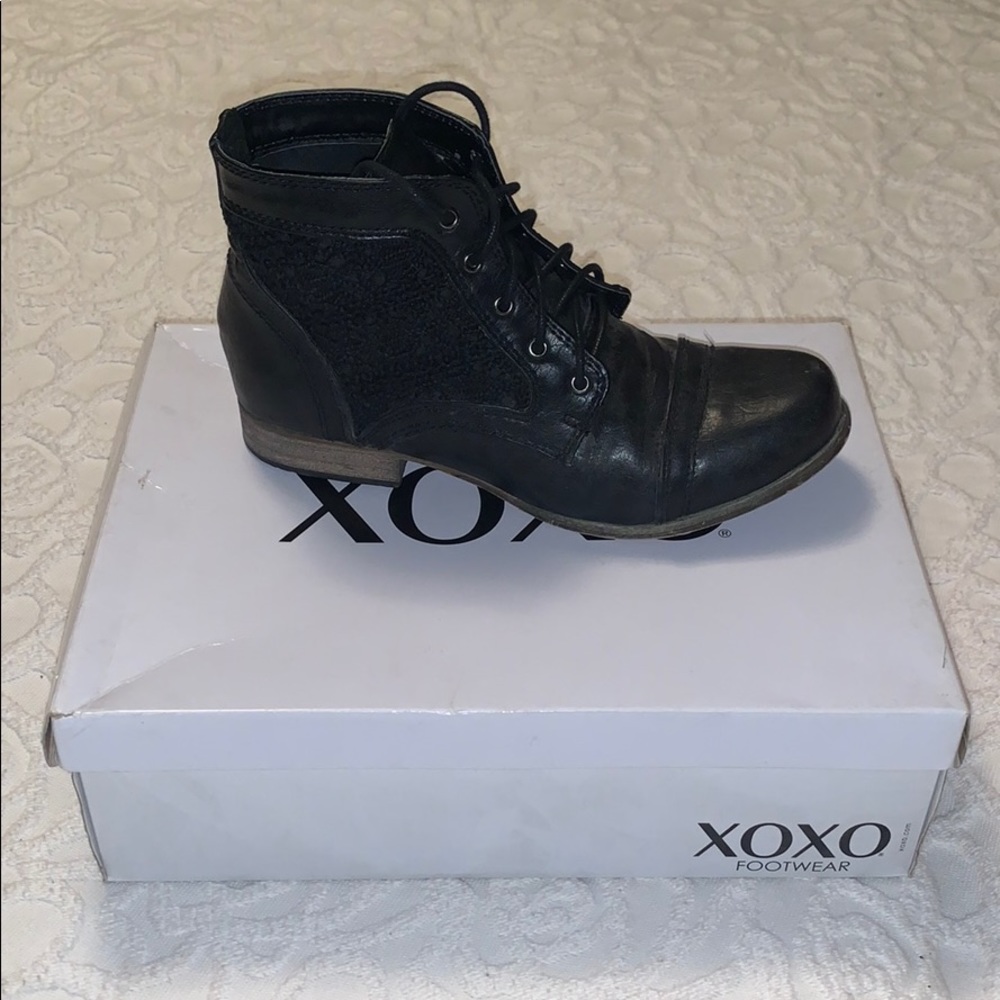 XOXO Black Heels